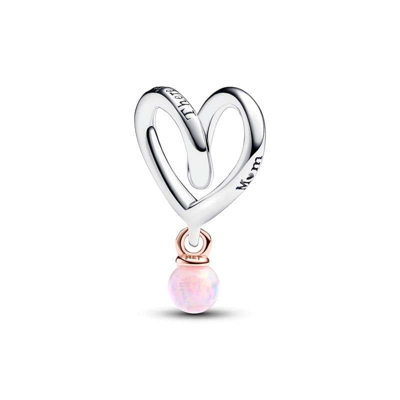 Pandora Two-tone Wrapped Heart Charm 783242C01 783242 — Foto 1 von 1