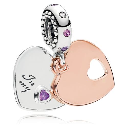 Pandora Part of My Heart Pendant Charm 787235CFP 787235C — photo 1 sur 1