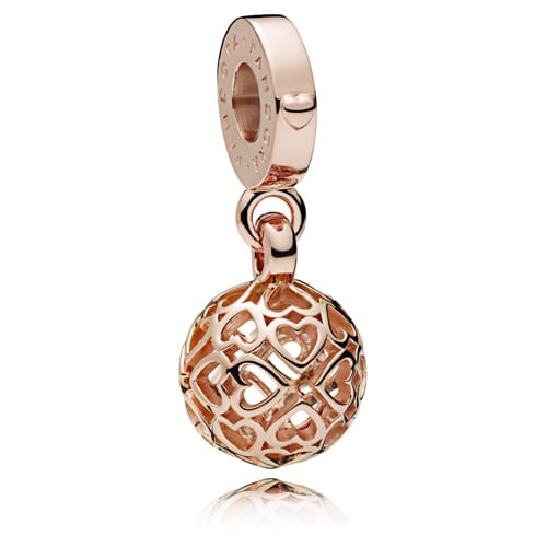 Rose Harmonious Hearts Dangle