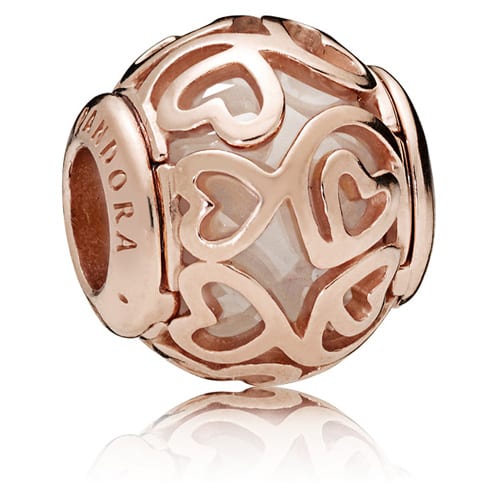 Hearts Filigree Charm