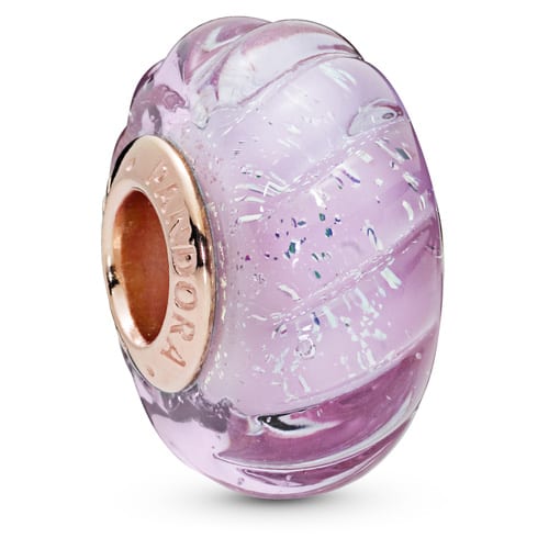 Pandora Rose Glittering Grooves Murano Charm