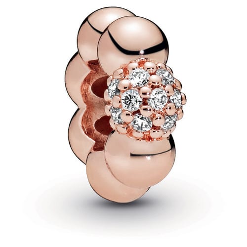 Rose Polished and Pave Spacer