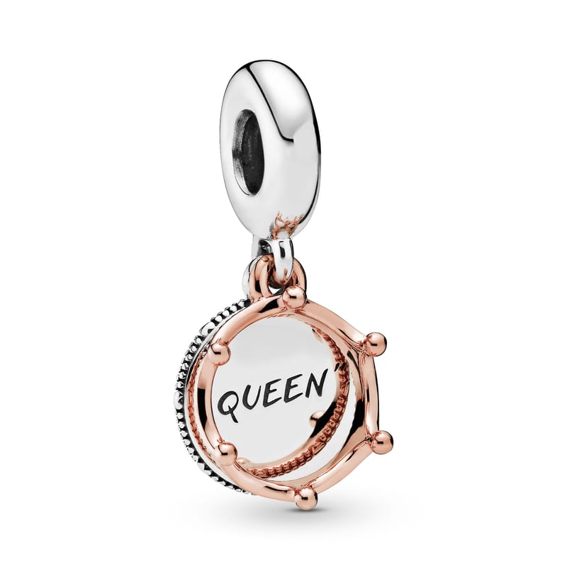 Pandora Rose Queen and Regal Crown Dangle