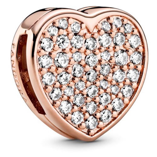 Reflexions Pavé Heart Clip