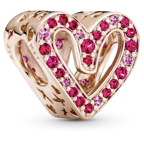 Pandora Ruby Red Freehand Heart Charm 788692C02 788692 — Foto 1 von 1