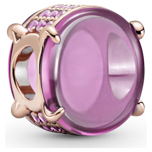Pink Oval Cabochon Charm