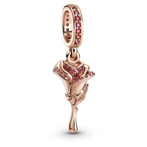Rose Flower Dangle Charm