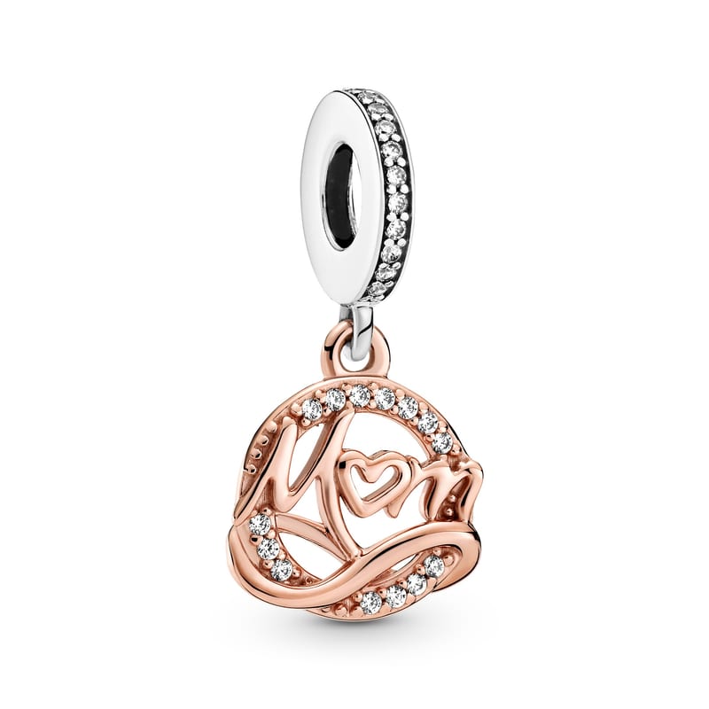 Two Tone Mum Dangle Charm
