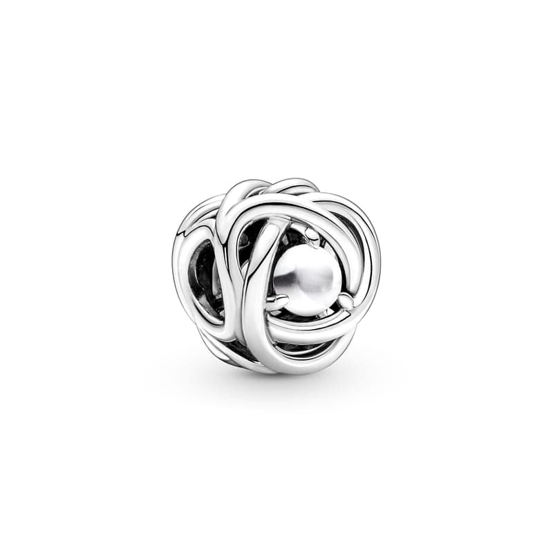 Pandora Juin Charm Cercle éternel nacre blanche 790064C04 790064 — photo 1 of 1