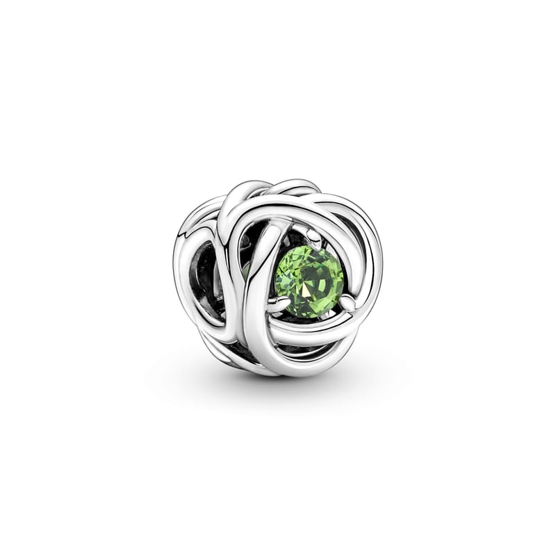 Braided Openwork August Birthstone Charm