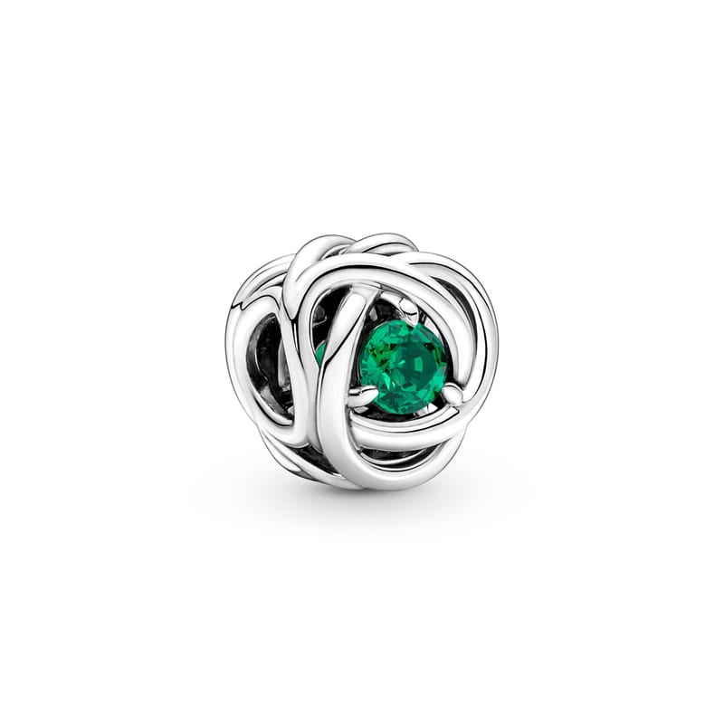 Braided Openwork May Birthstone Charm