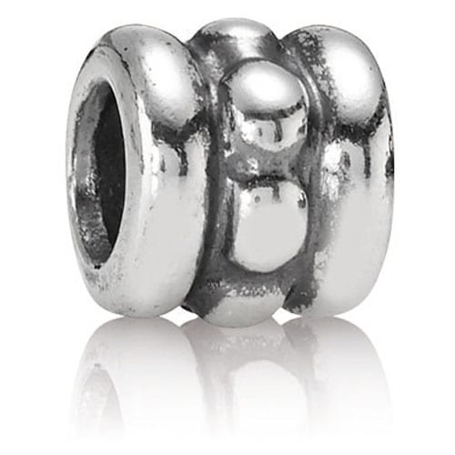 Silver Row Dots Charm