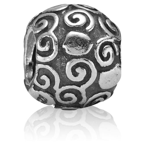 Swirl Heart Charm