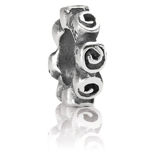 Silver Small Roses Spacer
