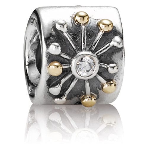 Star Charm with Clear CZ