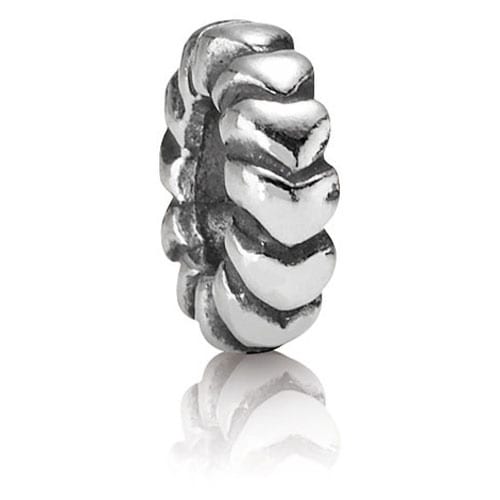 Silver Heart Row Spacer