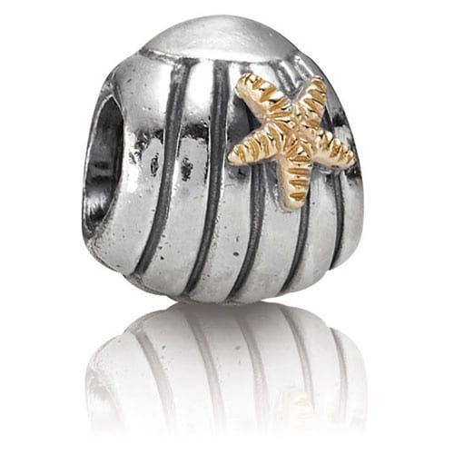 Sea Shell Charm with 14K Gold