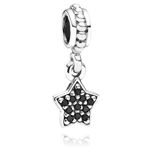 Black pavé star