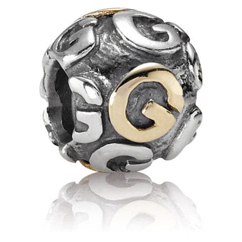 Pandora Alphabet Letter 14K Gold - G 790298G 79298G — Foto 1 von 1