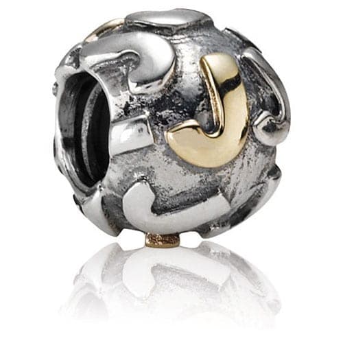 Pandora Alphabet Letter 14K Gold - J 790298J 79298J — Foto 1 von 1
