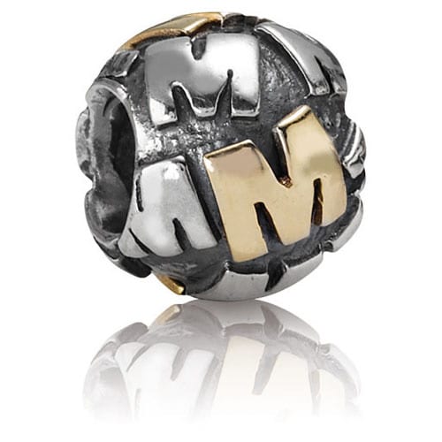 Alphabet Letter 14K Gold - M