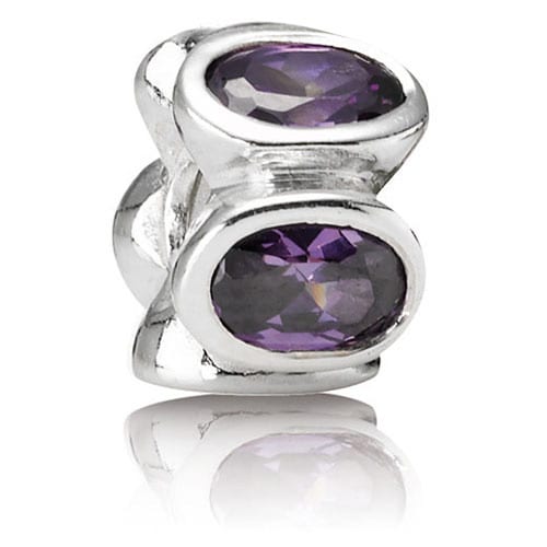Purple Oval Lights Charm