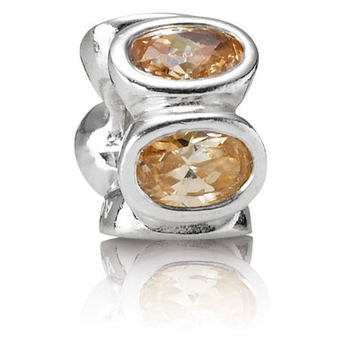 Champagne Oval Lights Charm