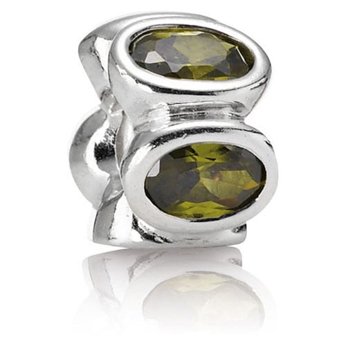 Green Oval Lights Charm