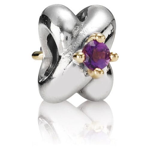 Love Knot with Amethyst Charm