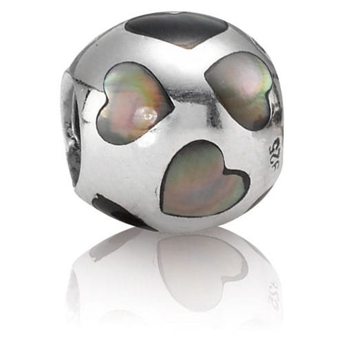 Love Me Black Mother of Pearl Charm