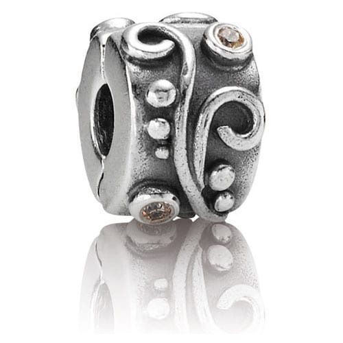 Tendril Champagne CZ Clip