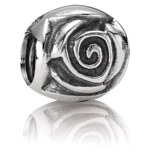 Silver Rose Charm