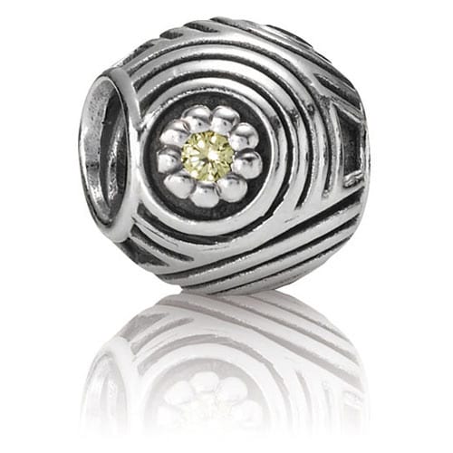 Hypnotic with Yellow CZ Charm