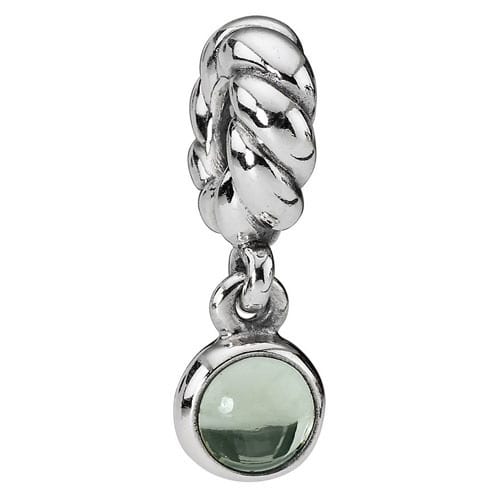 Lime Quartz Disk Charm