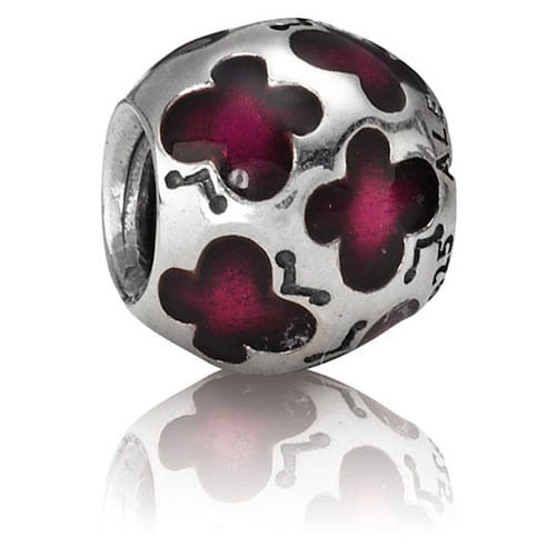 Purple Enamel Butterfly Charm