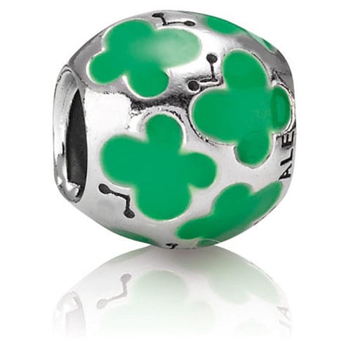 Green Enamel Butterfly Charm