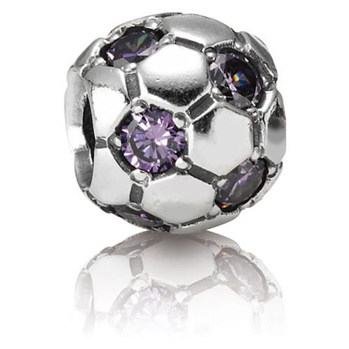 Sparkling Football Charm