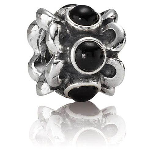 Forget Me Not Onyx Charm