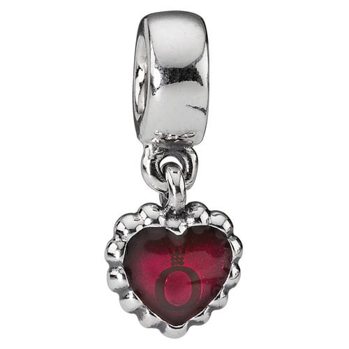 Enamel Heart Pendant Charm