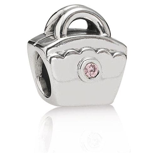 Pandora Scalloped Purse with Pink CZ Charm 790473P 790473 — photo 1 sur 1