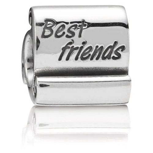 Best Friends Scroll Charm