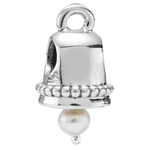 Pandora Silver Bell with Pearl Dangle 790517P 790517 — Foto 1 von 1