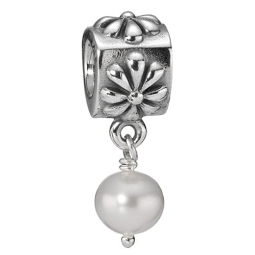 Flower Dangle with Pearl