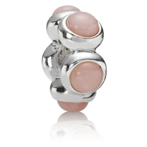 Pink Opal Cabochon Charm