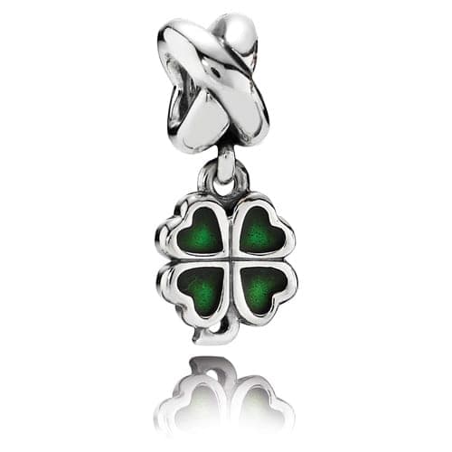 Pandora Green Four Leaf Clover Dangle 790572E 790572 — Foto 1 von 1