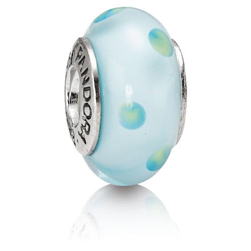 Teal Polka Dots Charm