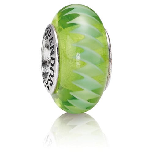 Green Zig Zag Charm
