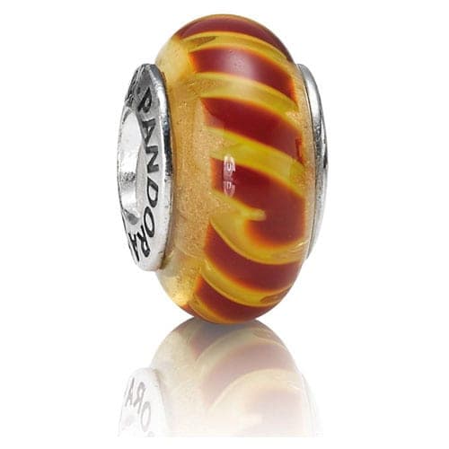 Pandora Red Orange Stripe Charm 790624 79624 — photo 1 of 1