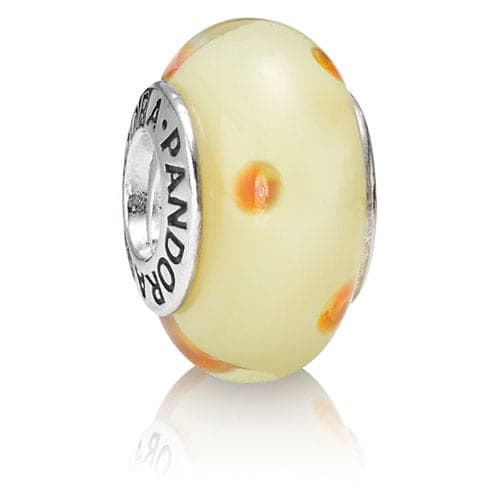 Pandora Yellow Orange Polka Dots Charm 790623 79623 — photo 1 of 1