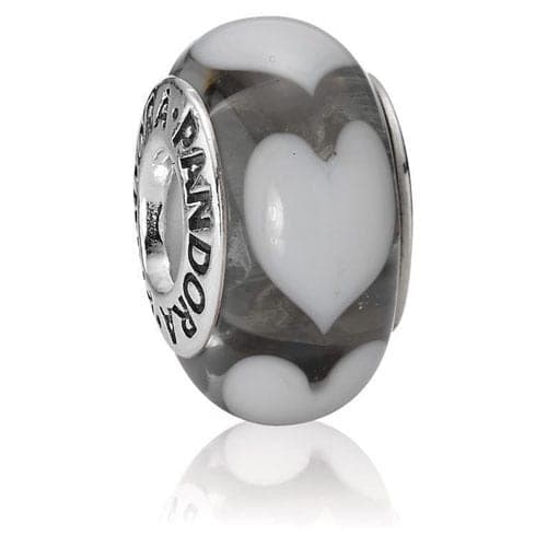 Pandora Clear with White Hearts Charm 790666 — Foto 1 von 1